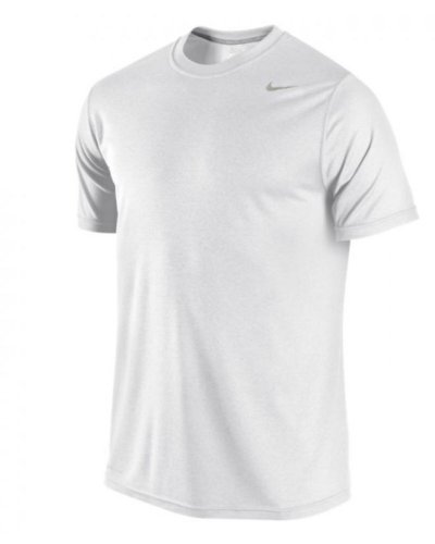 Nike Men's Legend Dri-FIT Poly S/S Crew Top, White, 2XL