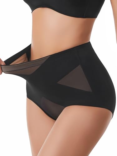 Fanguilar Tummy Control Shapewear for Women Mid Waist Body Shaper Panties Seamless Shapewear Compression Underwear Panty Girdle