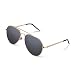 Produktbild Yveser Polarisierte Sonnenbrille Pilotenbrille für Männer und Frauen Yv1816 (Schwarze Linse/Goldener Rahmen)