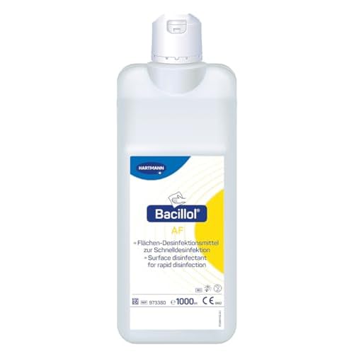 Bacillol AF: Alkoholisches Schnell-Desinfektionsmittel mit umfassender Wirksamkeit und rückstandsfreier Auftrocknung, 1L