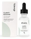 Clarity Booster Serum, 30 ml, konzentriertes Anti-Flecken-Serum mit Niacinamid 10 % + Azelainsäure + Vitamin C, gleichmäßiger Ton und strahlende Haut, divan.Care