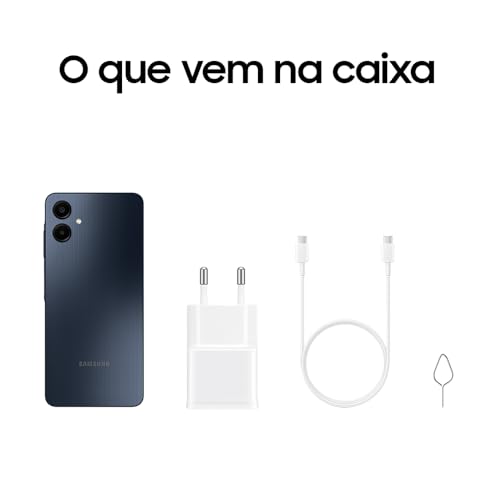 Celular Samsung Galaxy A06, 128GB, 4GB RAM, Tela 6.7", Câm. Traseira 50+2MP, Frontal 8MP (Azul Escuro) - Imagem 4