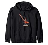 Schönes Kranfahrzeug für Hafen- und Bauprojekte Kapuzenjacke