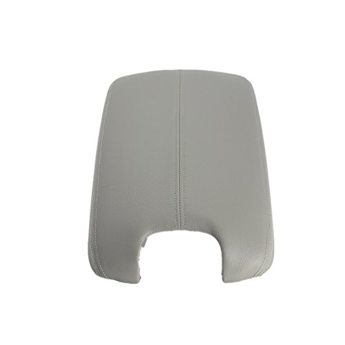 Ezzy Auto Gray Leather Suture Console Armrest Lid Cover For 2008 2009 2010 2011 2012 Honda Accord Center Console Cover Lid #TOP1