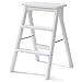 Sywlwxkq Przenośny stołek z 3-stopniową drabiną stołek lite drewno – krzesło drabinkowe do gospodarstwa domowego proste nowoczesne przenośne składane stołek drabinkowy, wielofunkcyjny stołek kuchenny