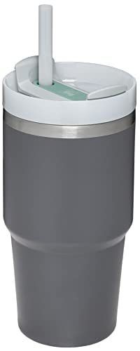 Image of STANLEY Quencher H2.0 Tumbler with Straw 20 oz | Flowstate 3-Position Lid | Cup Holder Compatible for Travel | Insulated Stainless Steel Cup | BPA-Free | Charcoal