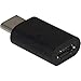 QVS USB-C Male to Micro-USB Female USB 2.0 Adaptor - 1 x Type C Male USB - 1 x Female Micro USB - Black