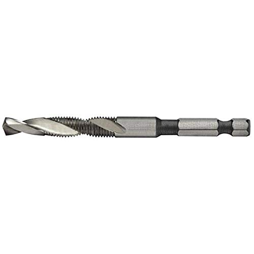 Alfa Tools DTML66117 5/8-11 High-Speed Steel 135° Split Point Bright Finish Combination Drill with Tap 1/4