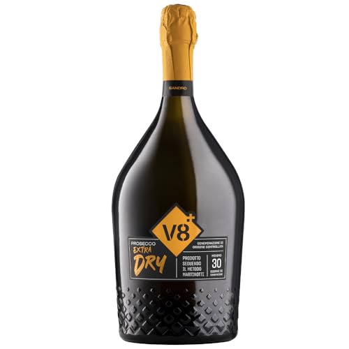 V8 Sior Sandro Magnum Astucciato, Prosecco DOC Extra Dry, 11,5% vol, 1500 ml
