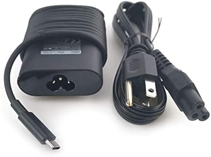 New Dell Laptop Charger 45W watt USB Type C (USB-C) AC Power Adapter Include Power Cord for Dell XPS 13 9365 9370 9380,Latitude 7275 7370 5175 5285 5290-2in1 7390-2in1,LA45NM150,0HDCY5