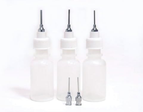 Soft Squeeze Jagua Ink Art Craft Applicator Dispensing Syringe Bottles for Glue, Henna, Paste, Paint