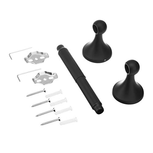 Amazon Basics AB-BR838-FB Toilet Paper Holder-Standard, 1-Piece, 8.61 Inch, Flat Black Amazon Basics AB-BR838-FB Toilet Paper Holder-Standard, 1-Piece, 8.61 Inch, Flat Black