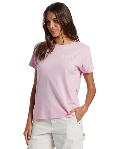 Image of Roxy Womens Boyfriend Crew T-Shirt, Casual Relaxed Fit Crew Neck Tee Short Sleeve Cotton Basic Shirt Everyday Comfort