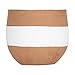 Foreside Home and Garden White Wrapped Terracotta Planter