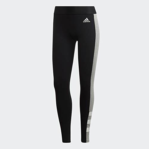 adidas Women's Sport ID Tights, Black/Medium Grey Heather, Medium