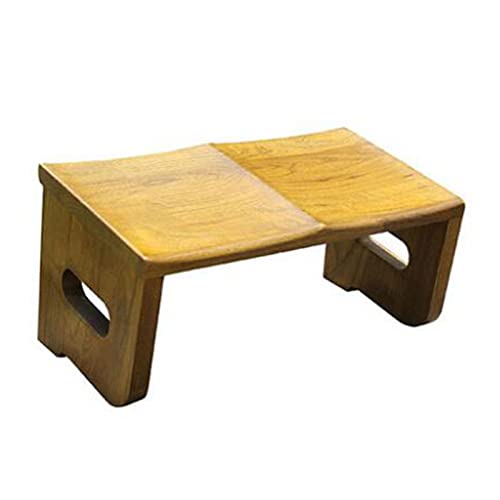 Kniend Meditation Perfekter Kniehocker Ergonomische Yogabank aus Massivem Ulmenholz Cover