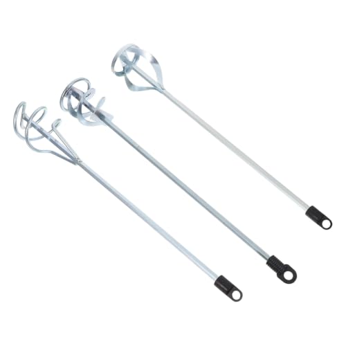 Mezclador de pintura helicoidal con eje extendido de acero al carbono, pack de 3