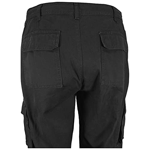 Full Blue Big & Tall Men's Cargo Pants 100% Cotton 48 X 34 Black #562A4