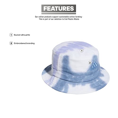 Adidas Color Wash Bucket Hat, Ambient Sky Blue/Violet Tone Purple/Focus Blue, One Size #TOP1