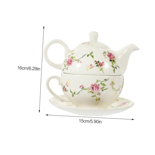 Théière en céramique résistante la chaleur avec poignée ergonomique 350ml