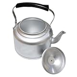 Théière en aluminium avec couvercle : non seulement elle peut être utilisée comme théière, mais cette bouilloire est également un complément parfait pour votre table à thé, votre bouilloire de cuisinière