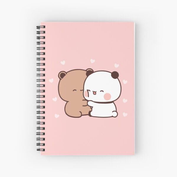 CRAFT MANIACS Bubu Dudu The Cuties A5 Ruled 160 Pages Diary Free Name Personalised Bookmark With Every Order (BUBU DUDU PINK HUGS)