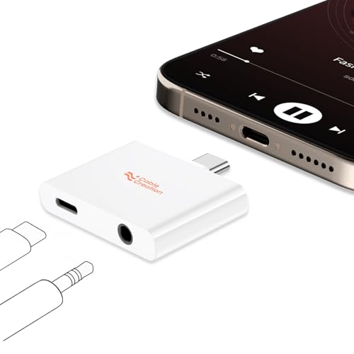 Image of CableCreation USB C to Audio & Charger Adapter Usbc Headphone with Aux Jack