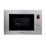 Orbegozo MIG 2330 - Microondas encastrable, 23 litros, cuerpo acero inoxidable, función grill, modo combi, protección infantil, 900 W