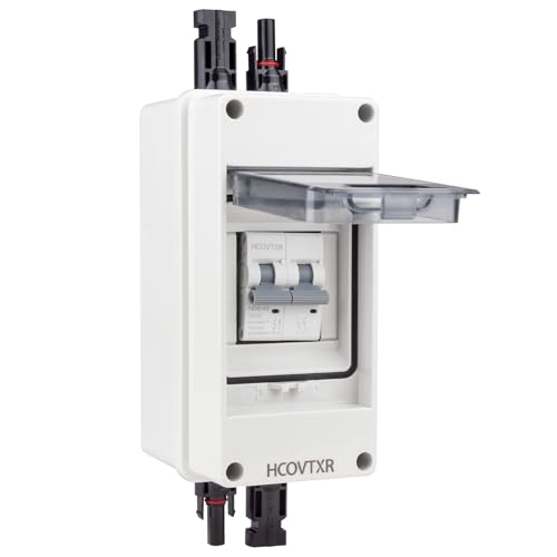 Image of Solar Disconnect Switch 63A 100V PV Disconnect Switch Miniature Circuit Breaker IP65 Outdoor Waterproof Disconnect Box for RV Solar Panel and Off-Grid System(63A 1000V)