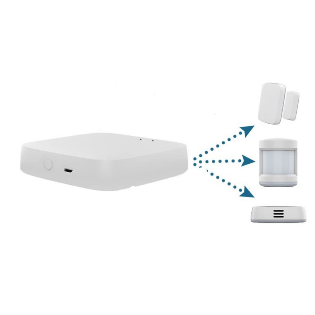 JANDEI – HUB inalámbrico Zigbee, Compatible con Tuya Smart App, Amazon Alexa y Google Home