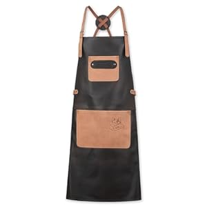 Black Forest Fox Büffel Leder Grillschürze X