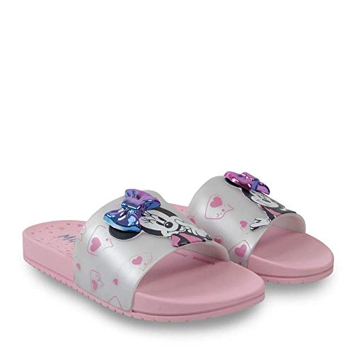 Chinelo Infantil Minnie Disney Fashion Fun Laço Slide Menina