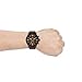 Fossil Men's Nate Quartz Stainless Steel and Leather Chronograph Watch, Black & Dark Brown Leather Watch (Model: JR1487)