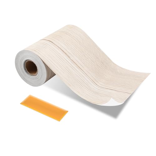 ztowoto Bordo autoadesivo per parete, cornice per porte e finestre, bordo autoadesivo per casa, bagno, cucina, soggiorno (acero bianco, 1000 x 10 cm)