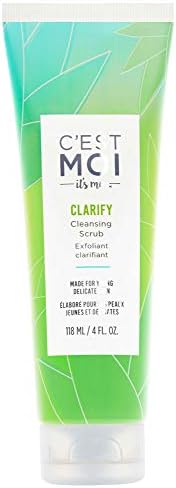 C'est Moi Clarify Cleansing Scrub | Gentle Facial Cleanser, Exfoliating Scrub, Works on Delicate & Sensitive Skin, Clinically Tested Non-Toxic Ingredients feat. Salicylic Acid, EWG Verified, 4 fl oz