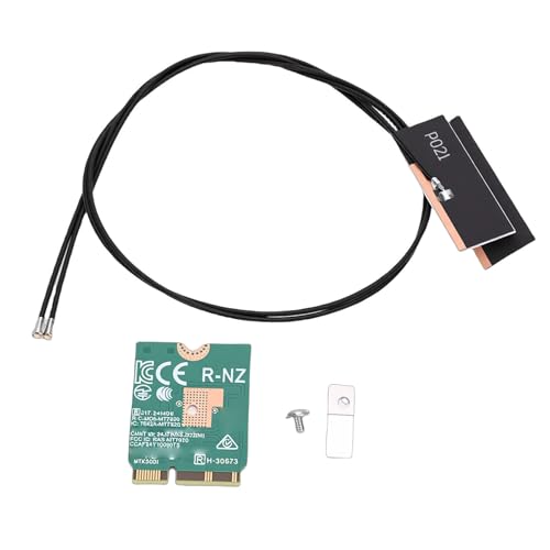 WiFi 6E Wireless Card, Dual Band 2.4GHz 5GHz M.2 NGFF Laptop Network Card 1800Mbps, con Bluetooth 5.2 y MU MIMO, para Windows 10, Windows 11 y OpenWrt miniatura 7