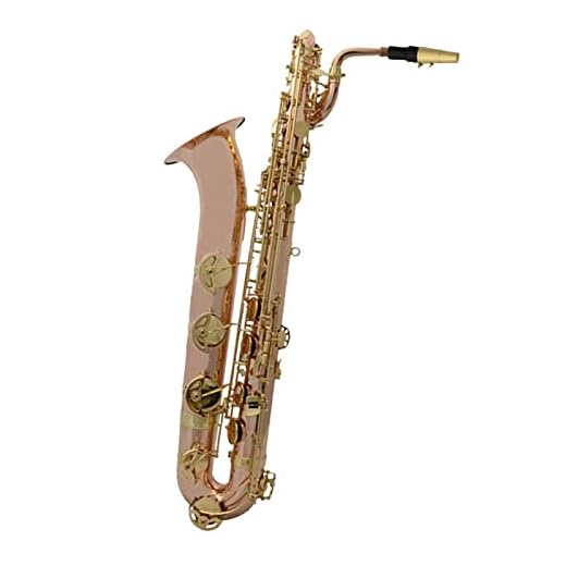 ZUOMU Sassofono Professionale Contralto Basso E Sassofono in Bronzo Fosforoso Laccato Oro per Principianti Adulti Sassofono per Principianti