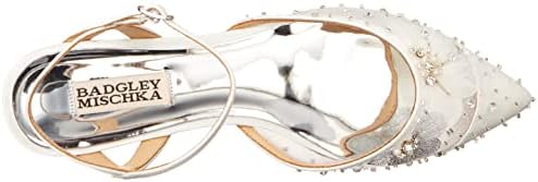 Badgley Mischka Women's Karine Ballet Flat, Soft White, 10 | Image 4