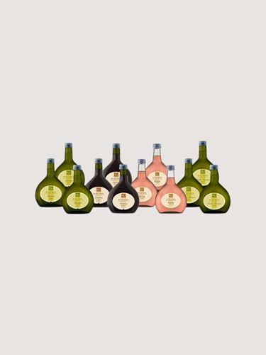 WEIN WISCHER Franken Weinpaket To-Go [12 x 0 25 l] Silvaner Domina Rotling Müller-Thurgau | Frühling [Qualitätswein] Bocksbeutel