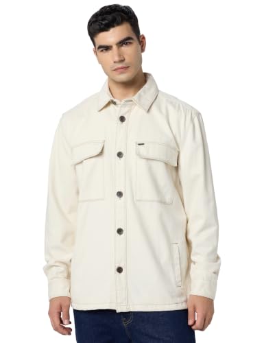 Image of Pepe Jeans Men's Solid Oversized Fit Shirt | Full Sleeve | Shirt for Men | Mens Casual Shirts