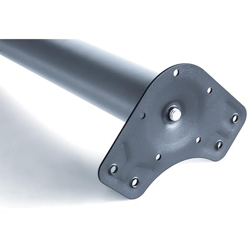 AERREGI KIT 4 GAMBE PER TAVOLO IN ACCIAIO | DIAMETRO DA 60mm | SET 4 GAMBE REGOLABILI CON ALTEZZA 710-730 mm | SET GAMBE PER TAVOLO CON 4 PIASTRE DI FISSAGGIO E VITI | KIT GAMBE DI COLORE BIANCO