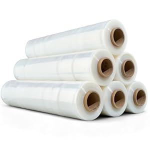 SUG - Stretchfolie Transparent 50cm x 300m - Profi Schutzfolie für Möbel, Verpackung, Umzug - Extra Hohe Reißfestigkeit Verpackungsfolie - Wickelfolie/Schutzfolie ideal als Palettenfolie & Möbelfolie