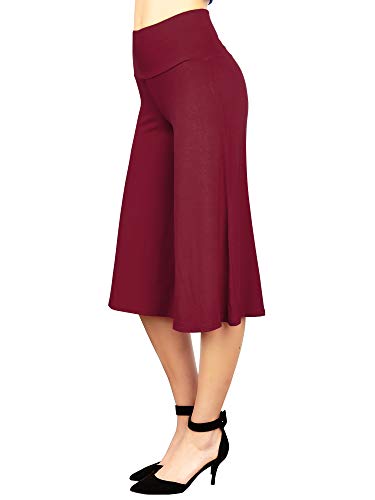 Made By Johnny MBJ WB876 Womens Knit Culottes Pants XL