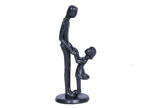 Figura decorativa padre e hija de 6 pulgadas