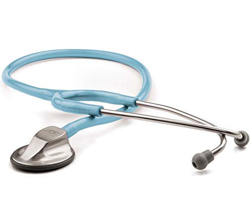 ADC - 615MCB Adscope 615 Platinum Sculpted Clinician Stethoscope with Tunable AFD Technology,, Metallic Ceil Blue