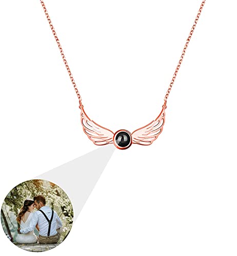 Collier De Projection De Photo Personnalisé, Collier De Photo De Projection En Argent Sterling 925 100 Langues Cadeau Personnalisé Je T'aime Pendentif Bijoux Cadeaux Femmes,Style 3c Cover