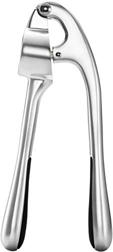 Stainless Steel Garlic Press and Silicone Peeler Set from Kitchen Fanatic