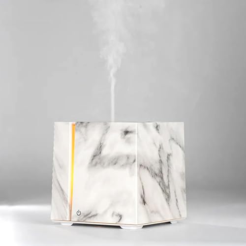 Humidificateur d'air design effet marbre blanc et diffuseur haute performance