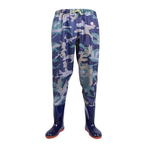 迷彩柄 ウエストウェーダー 胴長靴 作業