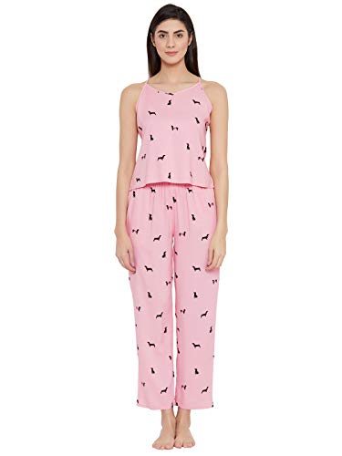 Image of Clovia Women's Cotton Geometric Pajama Set Pack of 1